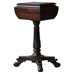 Table à thé ancienne de style Régence, en bois de rose, datant du règne de Guillaume IV