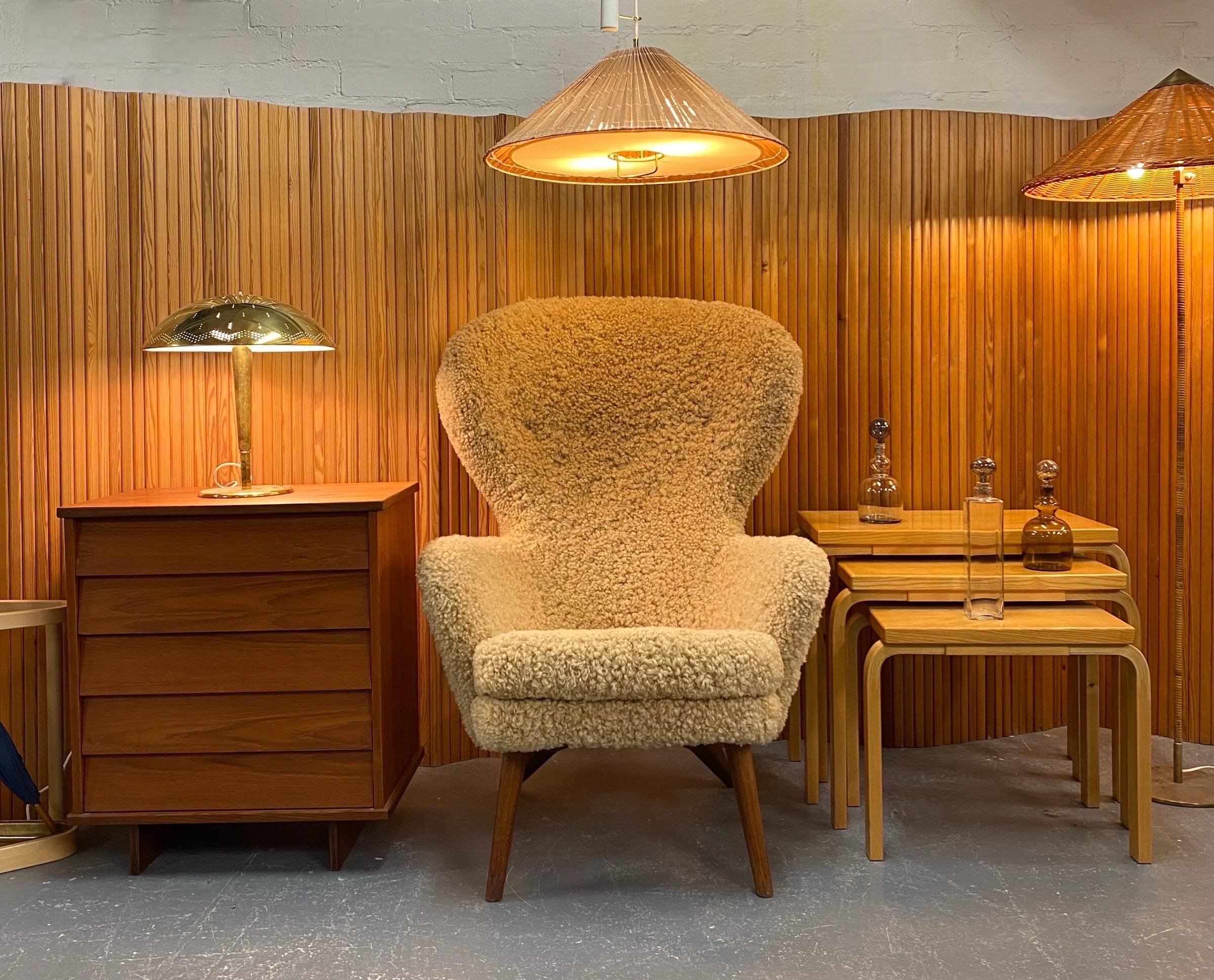 Alvar Aalto Nesting Table Set Model E88 in Birch and Oak, Artek, 1950s For Sale 7