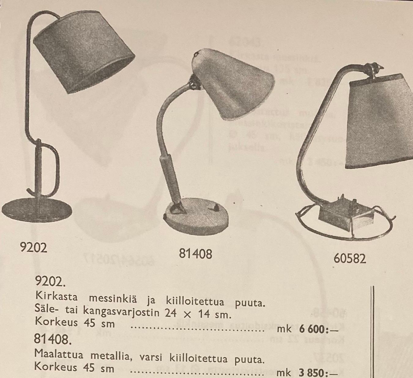 Rara lámpara de mesa Paavo Tynell 