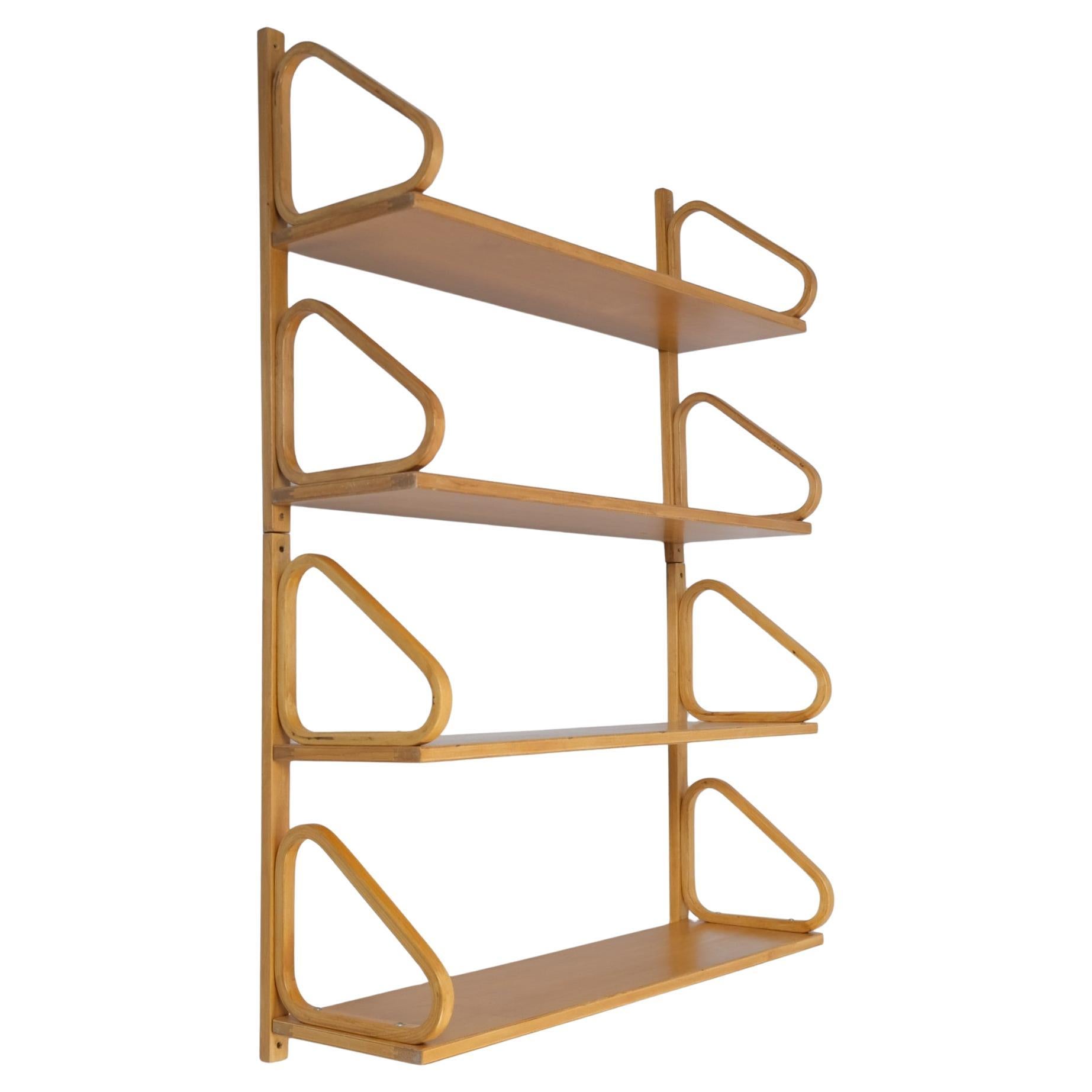 Alvar Aalto Pair of Minimalistic Iconic Shelves Model 112-2 for Artek, 1940s