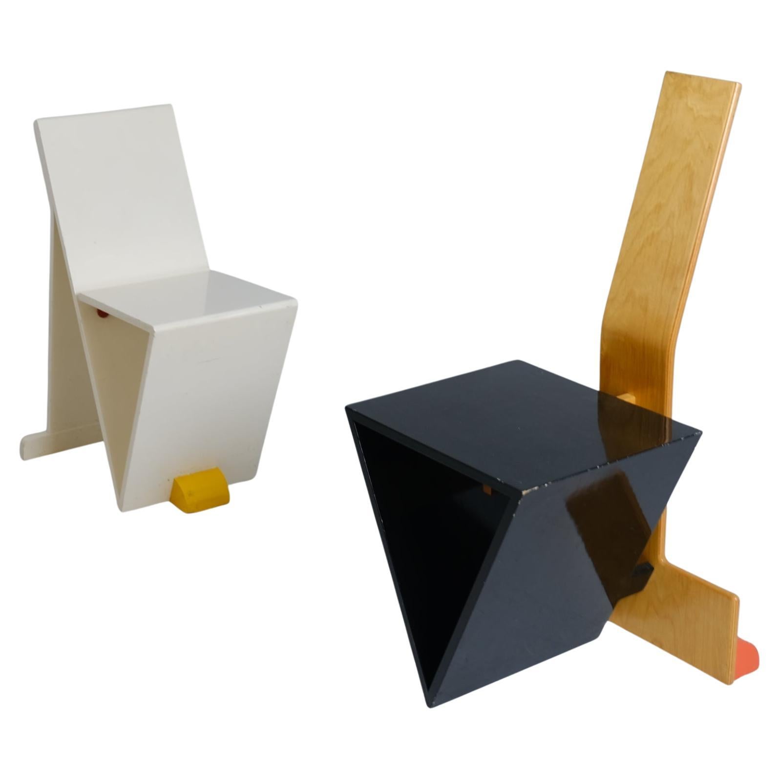 Olavi Hänninen, Unique Experimental Chairs Gallo & Gallina 'Cock and Hen', 1985