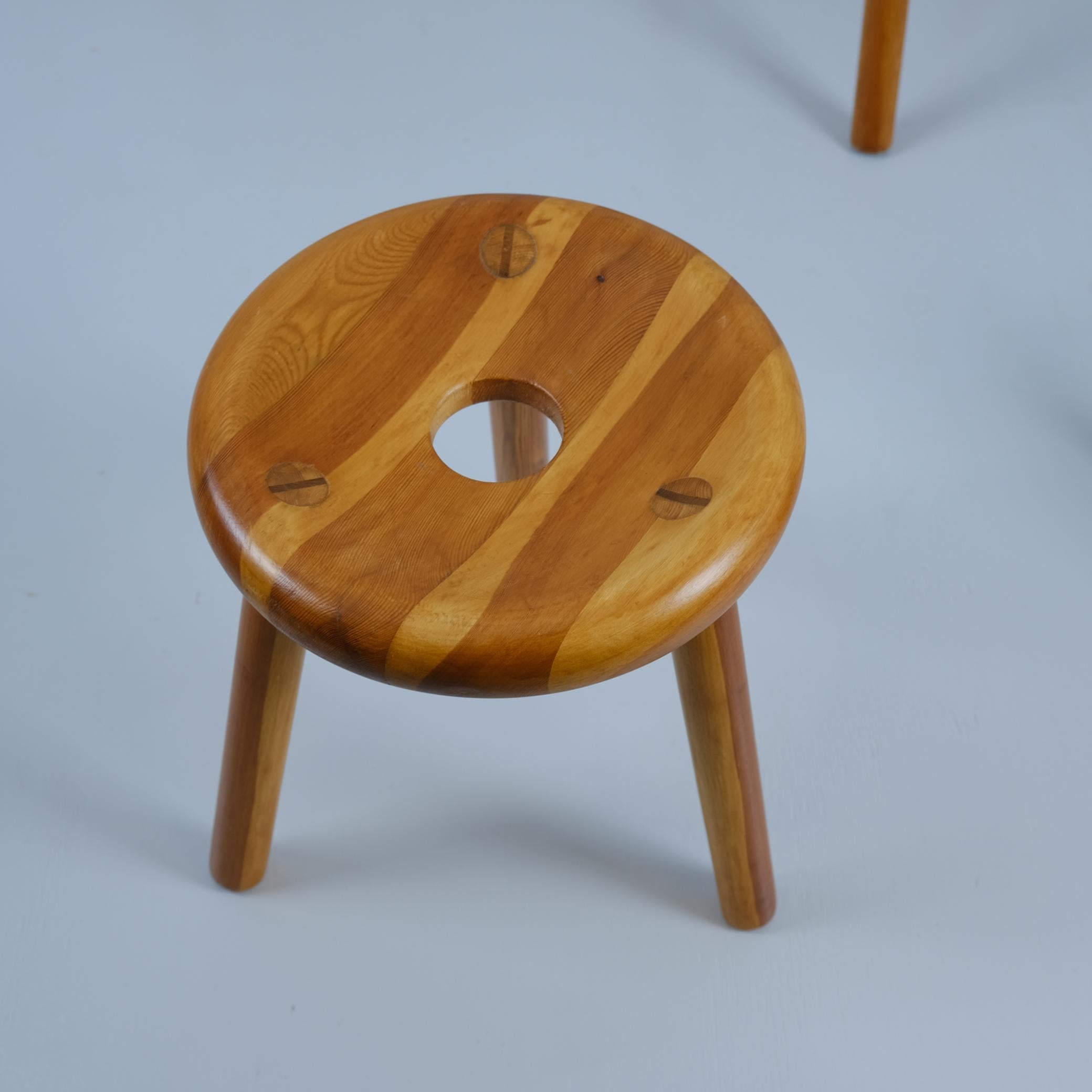 Scandinavo moderno Bertel Gardberg, Set di 5 sgabelli finlandesi 