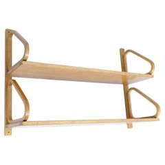Étagère double minimaliste modèle 112-2 en bouleau, Artek, années 1950