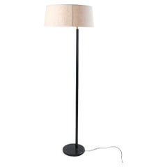 Lampada da terra Maija Heikinheimo MH801 in lino e pelle, Valaistustyö, Artek 1950s