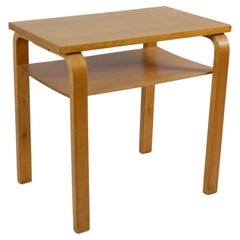 Alvar Aalto Beistell-/Zeitungstisch Modell A 86 aus Birke für Artek, 1930er Jahre