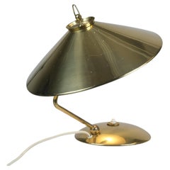 Seltene perforierte Tischlampe aus Vollmessing, Modell EV 65 für Itsu, 1950er Jahre