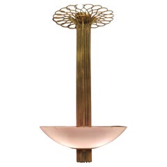 Paavo Tynell Ceiling Lamp In Brass And Glass