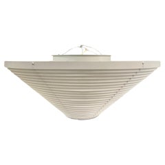 Alvar Aalto Large White Flush Mount Model. A622, Valaisinpaja 1970s