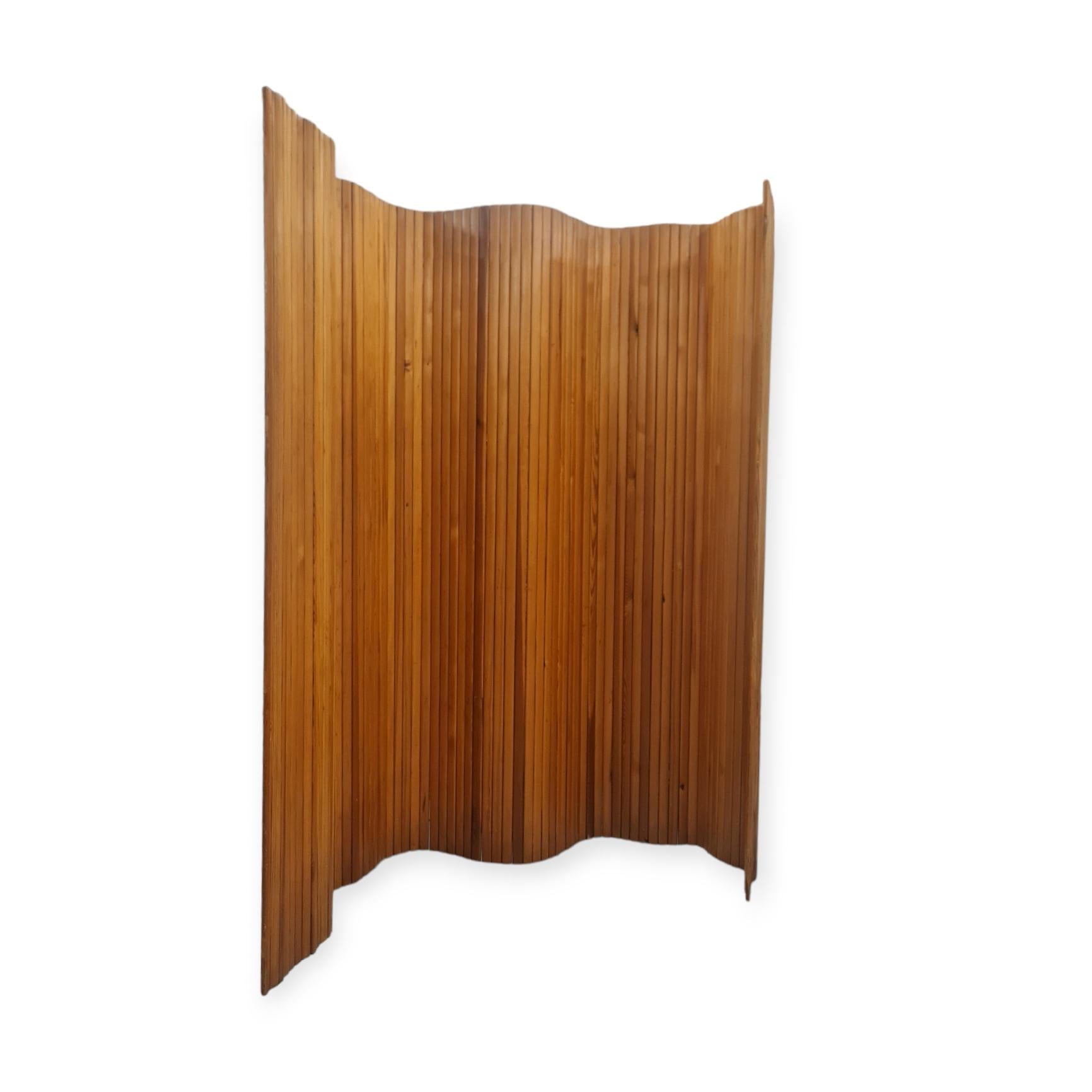 Finnish Alvar Aalto, Wooden Room Divider, Late 1960s, Artek For Sale