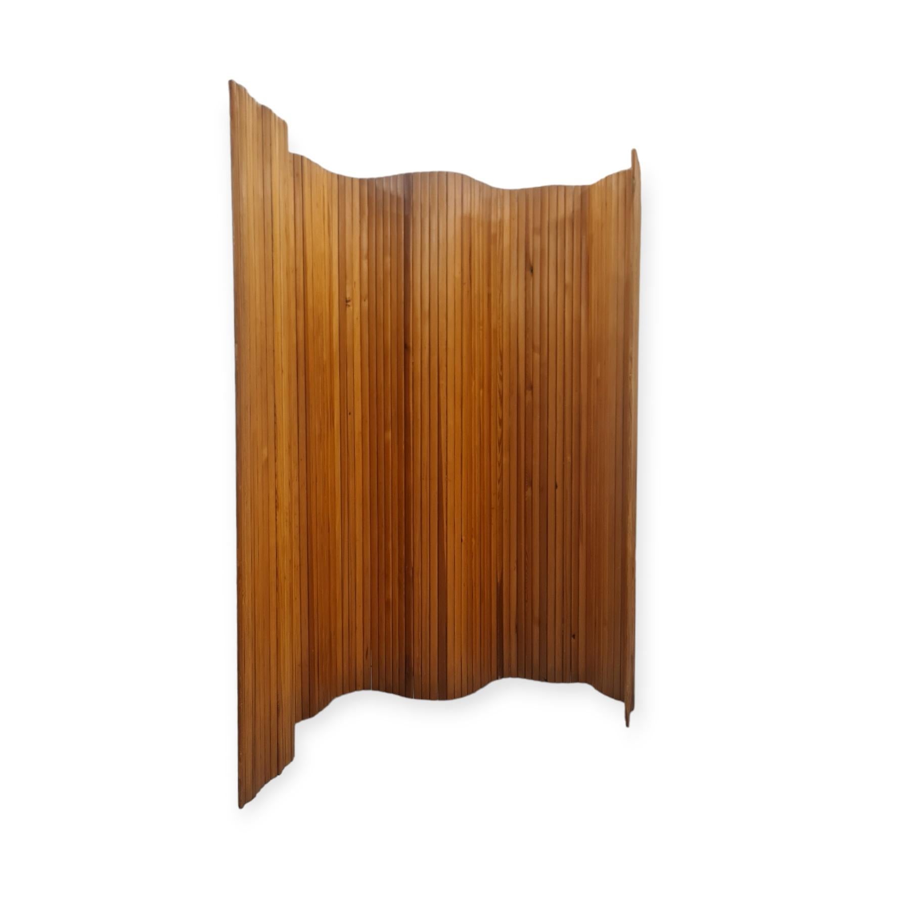 Mid-20th Century Alvar Aalto, Wooden Room Divider, Late 1960s, Artek For Sale