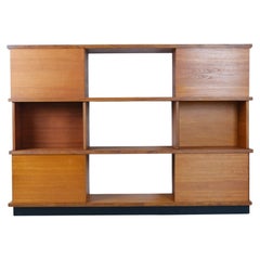 Magnifique Ilmari Tapiovaara, bibliothèque modulaire en teck "Pala", Asko, années 1950