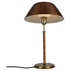 Verstellbare Ihanne-Tischlampe aus Kupfer, Messing und Leder von Lisa Johansson-Pape, Orno