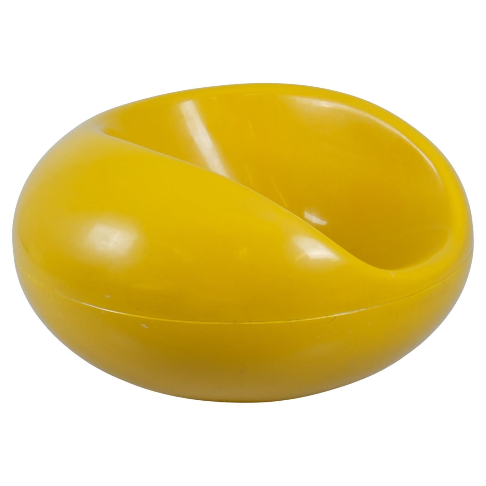 Yellow Eero Aarnio Iconic Pastilli 'Pastille' Chair, Fibreglass Asko, 1960s