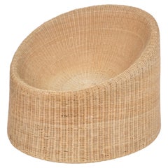 Eero Aarnio Sizable „Elephant Boot“ Loungesessel, Rattan / Korbweide, Asko 1960er Jahre