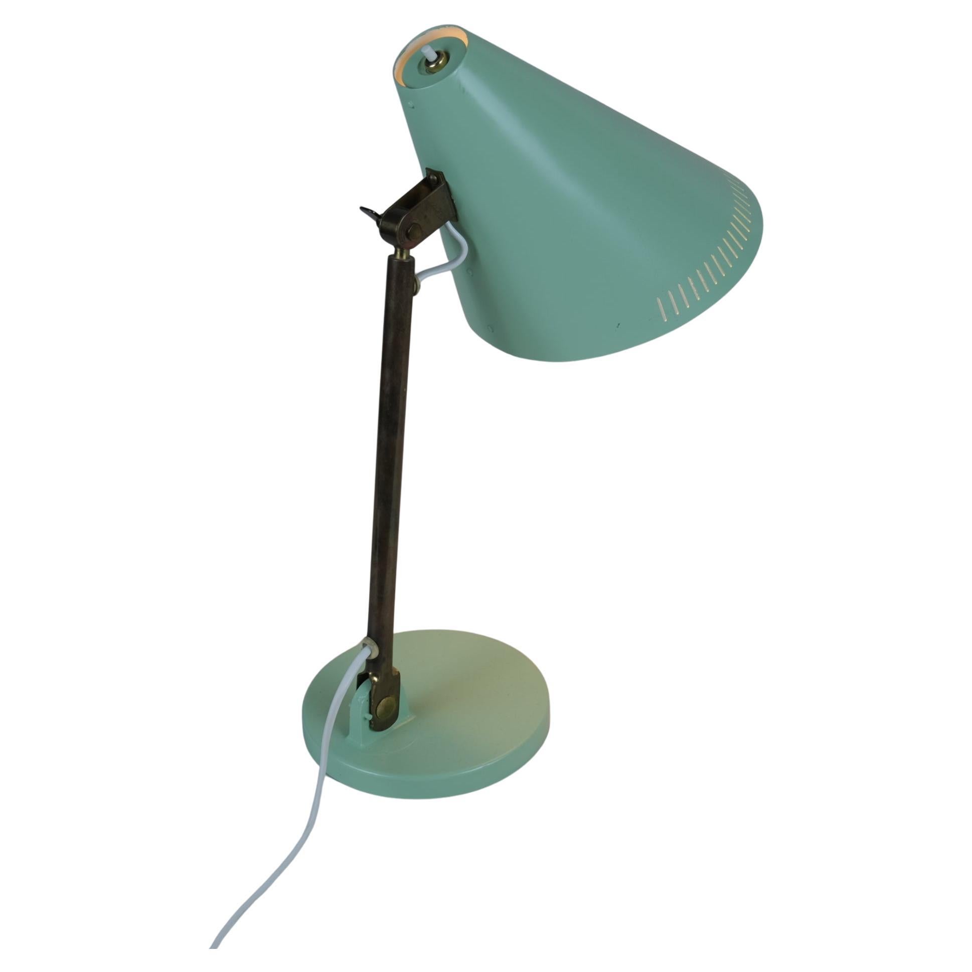 A Turqoise (Light Green)  Paavo Tynell Table Lamp Model 9222, Idman 1950s