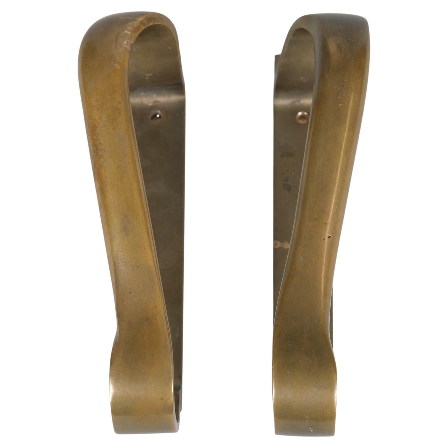 Alvar Aalto Sculptural Door Handles/Pulls in Cast Bronze, Valaistustyö 1950s