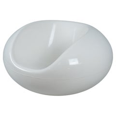 White Eero Aarnio Iconic Pastilli 'Pastille' Chair, Fibreglass Asko, 1980s