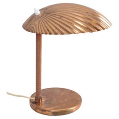 Paavo Tynell Copper Sea Shell Table Lamp Model 5321, Taito Oy 1940s