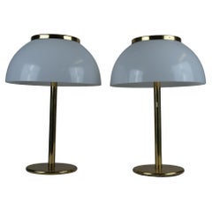 Paire de lampes de bureau Heikki Turunen Senior Series en laiton Modèle 940-147, Orno 1970