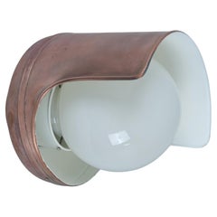 Paavo Tynell Outdoor Copper and Opaline Lamp Model 7307, Taito 1930s