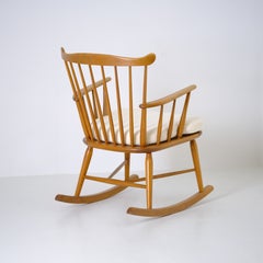 Mid-Century Rocking Chair by Borge Mogensen for FDB Mobler, Denmark 1960s