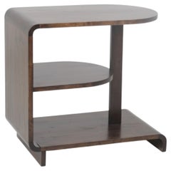Maija Heikinheimo Art Deco Side Table Apu Model 604 in Dark Birch, Asko 1930s