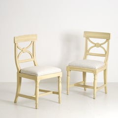 Pair of Scandinavian Gustavian Style Bellman Chairs, 19th Century