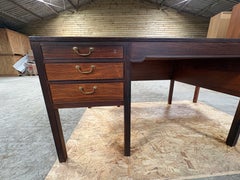 Ole Wanscher Desk by AJ Iversen - rare edition with 8 legs
