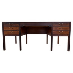 Ole Wanscher Desk by AJ Iversen - rare edition with 8 legs