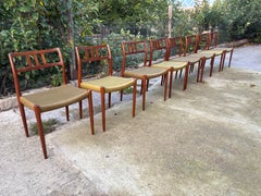 8 individually priced Niels Otto Moller model 79 Dining Chairs in Original Cord