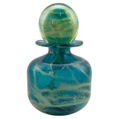 Modern Glass Perfume Bottle by Mdina, Sand and Sea, Malta, 1970s, Signed