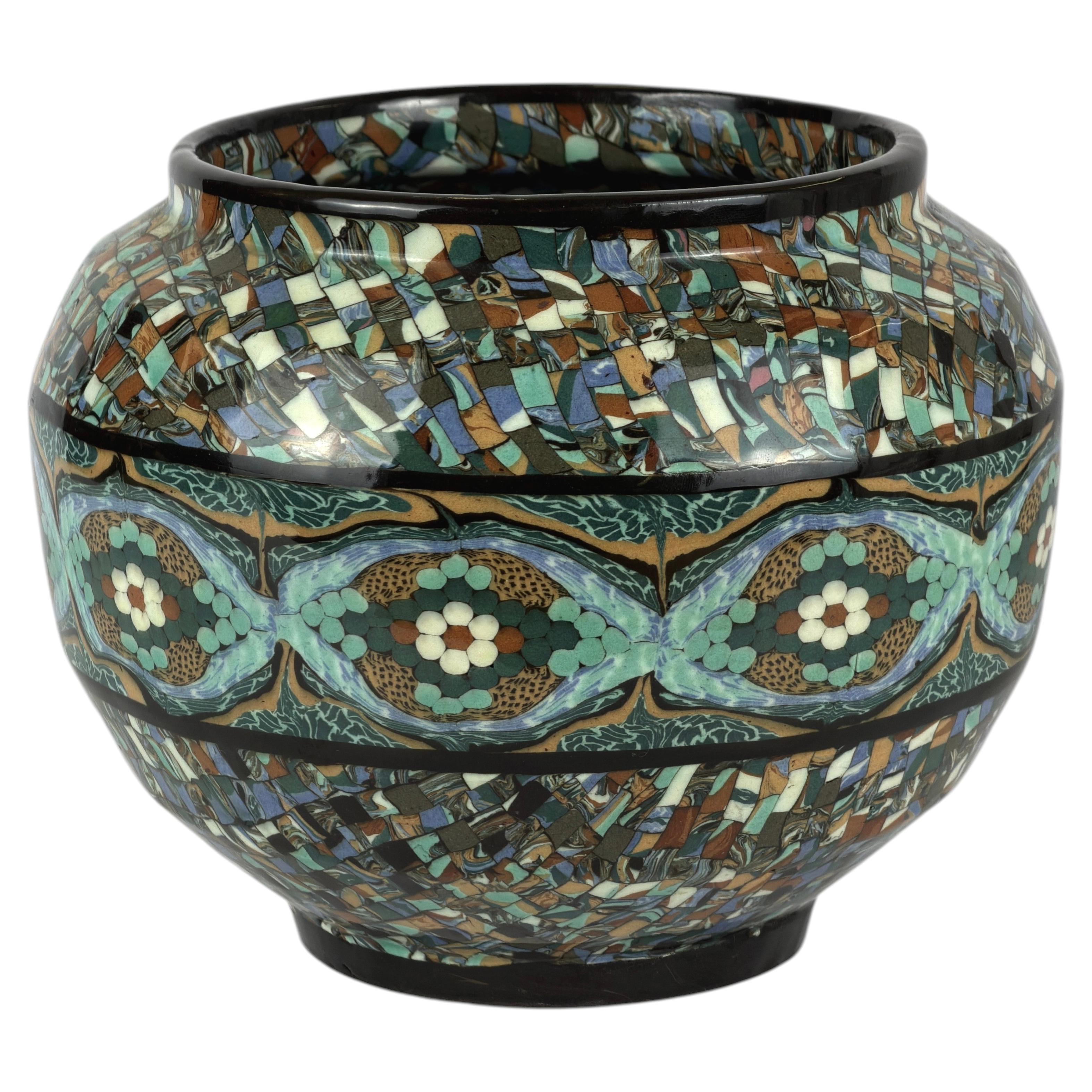 Large Jean Gerbino Terre Mêlée Jardinière Planter, Vallauris, 1950s