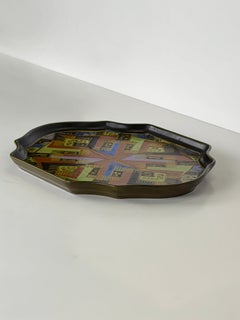 Vassoio in ceramica in stile Art Déco olandese, Olanda Meridionale, attribuito a Jaap Gidding, 1927