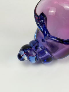 Skulptur einer Muschel aus Murano-Sommerso-Glas von Alfredo Barbini, 1970er Jahre