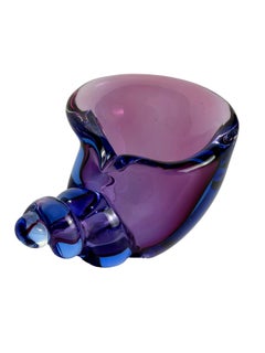 Skulptur einer Muschel aus Murano-Sommerso-Glas von Alfredo Barbini, 1970er Jahre