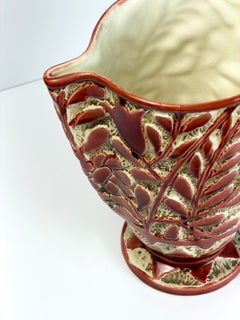 Jarrón de cerámica esmaltado en rojo de estilo Art Déco, de Beswick, modelo 656, Inglaterra, década de 1930