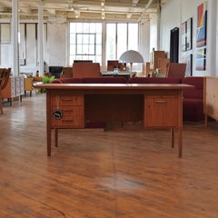Mid-Century Danish Teak Desk, 1960s