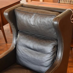 Leather Highback Arm Chair by Georg Thams