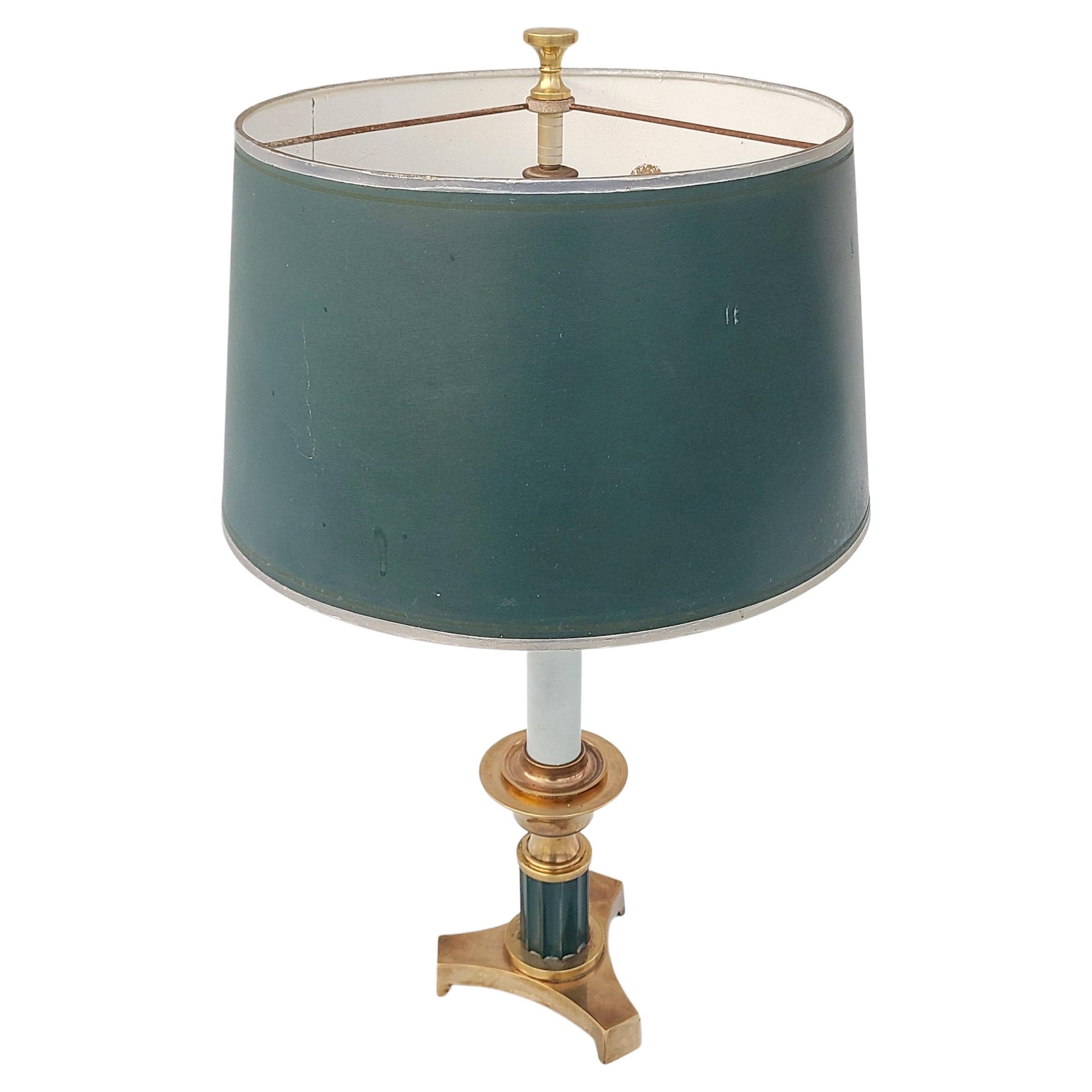 Neoclassical Brass Lamp in the Style of Chapman 1