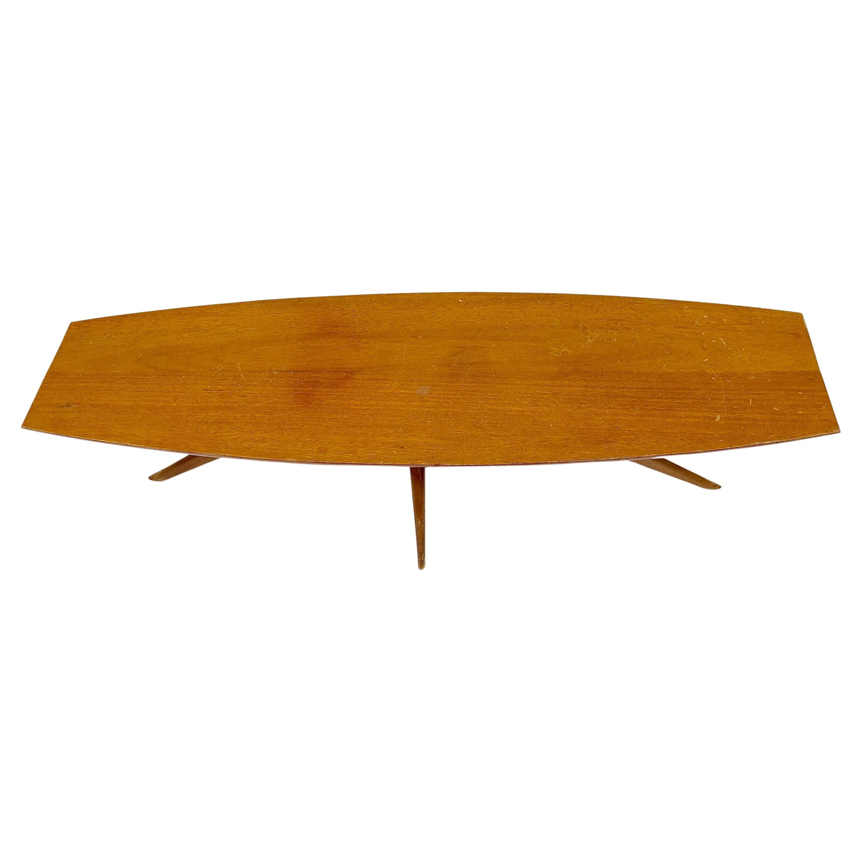Mid-20th Century Studiocraft Surfboard Coffee Table Paul Laszlo