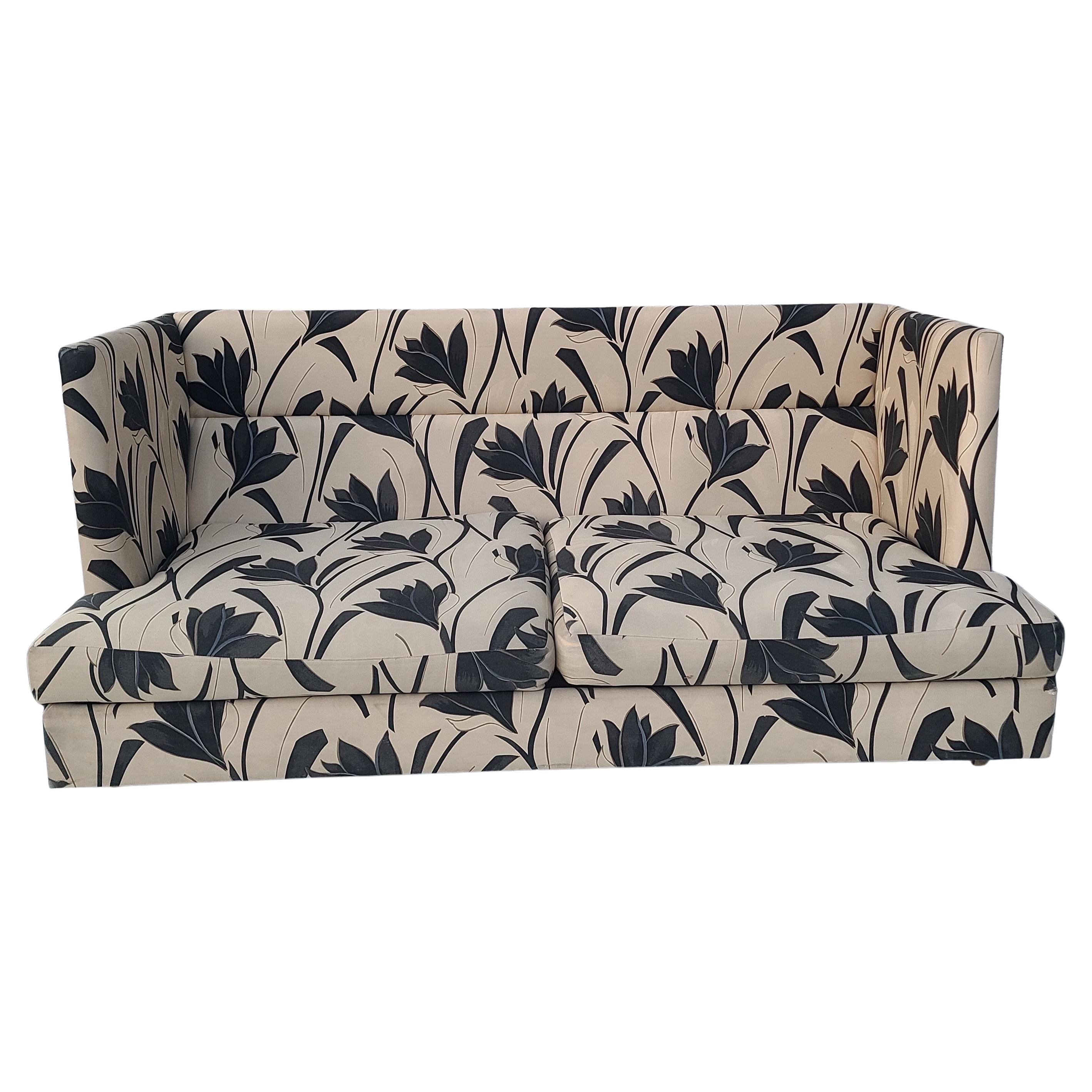 Fabric Shelter Sofa Milo Baughman Thayer Coggin