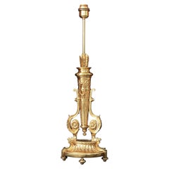 18th Century 1 light Carquois Table lamp in antique bronze finish