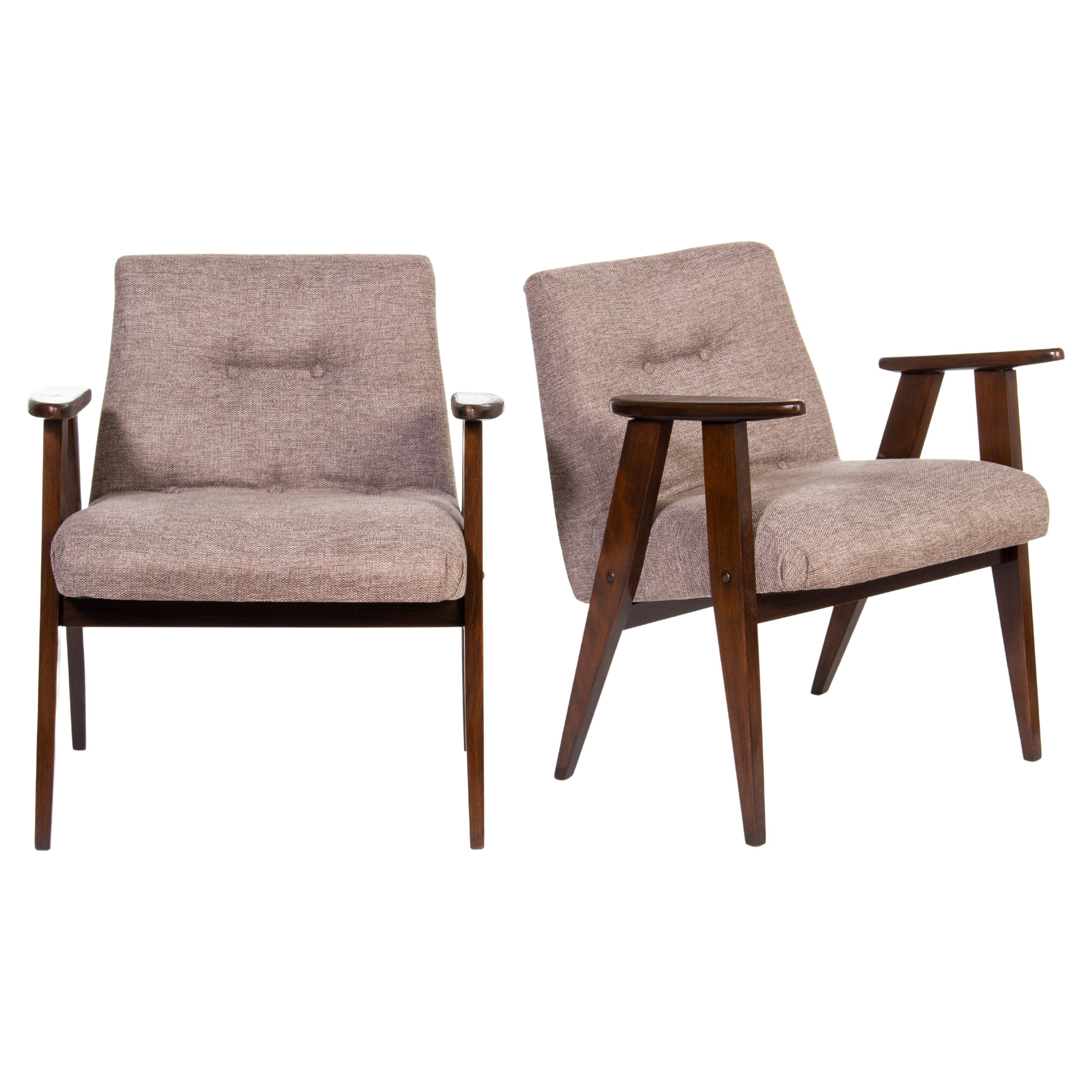 Jozef Chierowski Design Modèle n° 366, lot de 2 fauteuils vintage, 1962 en vente