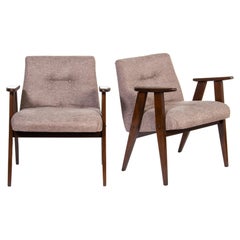 Jozef Chierowski Design Model No. 366 Set di 2 poltrone vintage, 1962