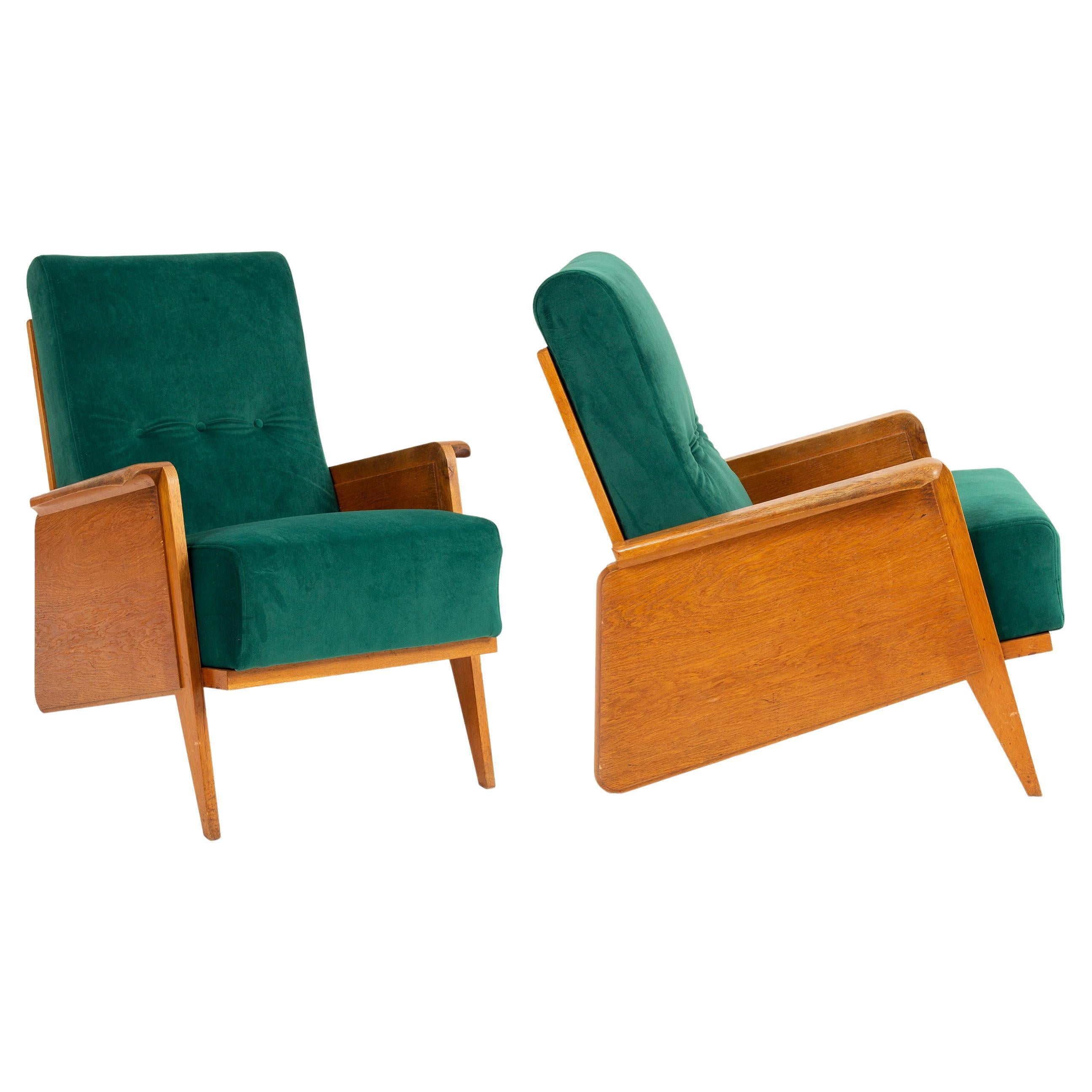 Armchair pair from the 1930s. Rare piece.