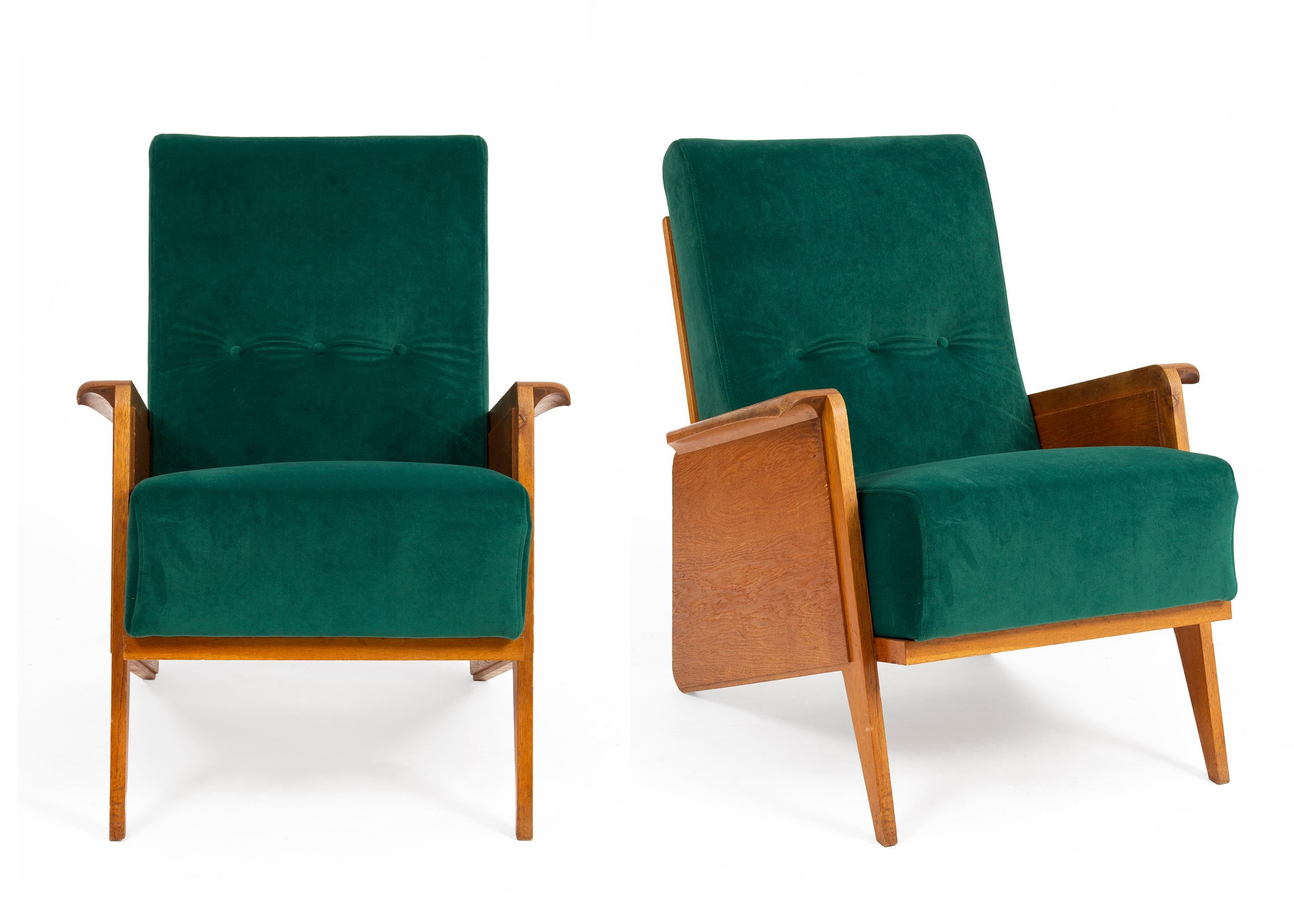 Modern Armchairs in Pair, ca. 1930s '2 Pieces'