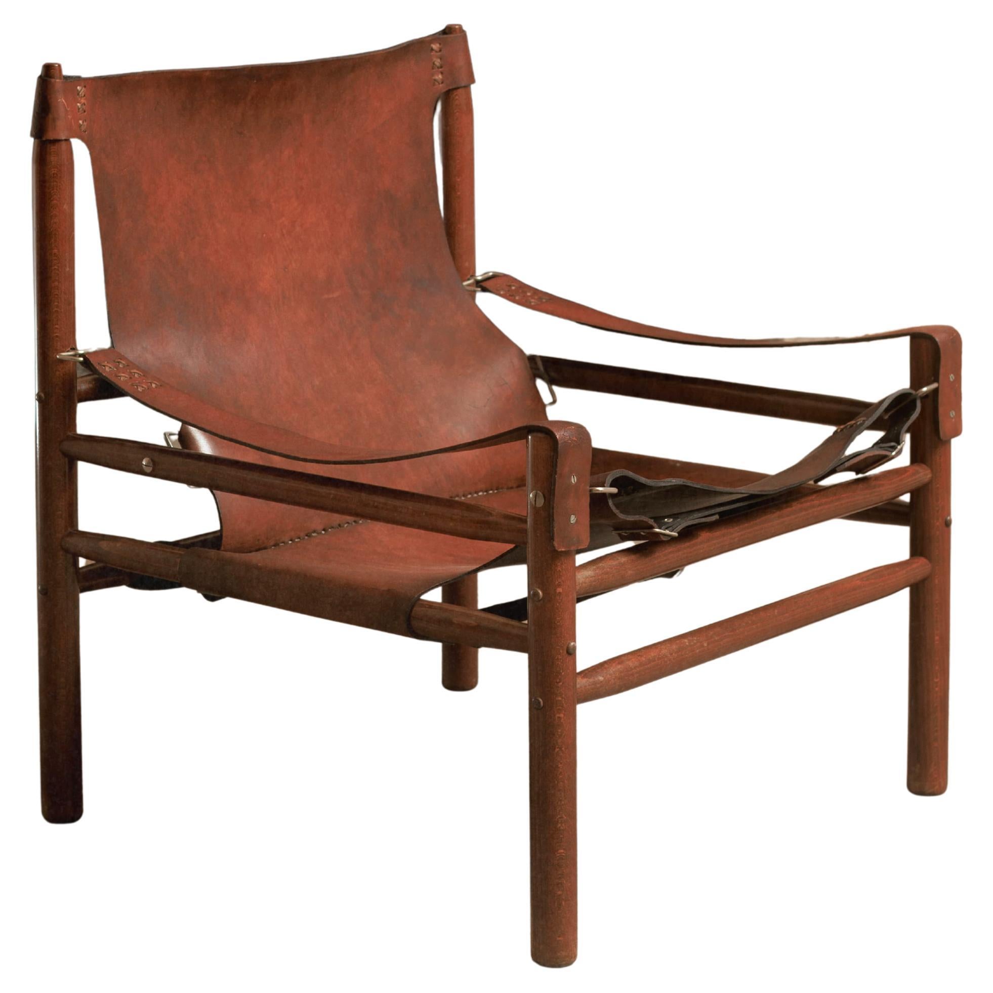 Buffalo Leather 'Safari' Armchair, 1970s