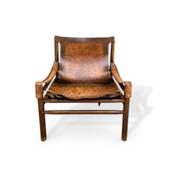 Buffalo Leather 'Safari' Armchair, 1970s