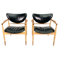 Finn Juhl Model 48 Chair by Baker, in Teak and Maple (2 available)