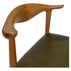 Used 4 Hans J. Wegner Cow Horn Chairs for Johannes Hansen in Oak